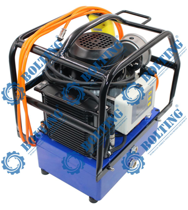 波霆二級(jí)流量、國(guó)產(chǎn)電磁閥電動(dòng)數(shù)控全自自液壓扭力扳手泵TPE110-AI成功問世